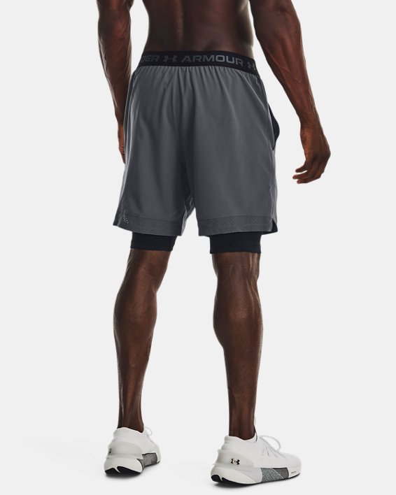 Men's UA Vanish Woven 2-in-1 Shorts, Gray, pdpMainDesktop image number 1